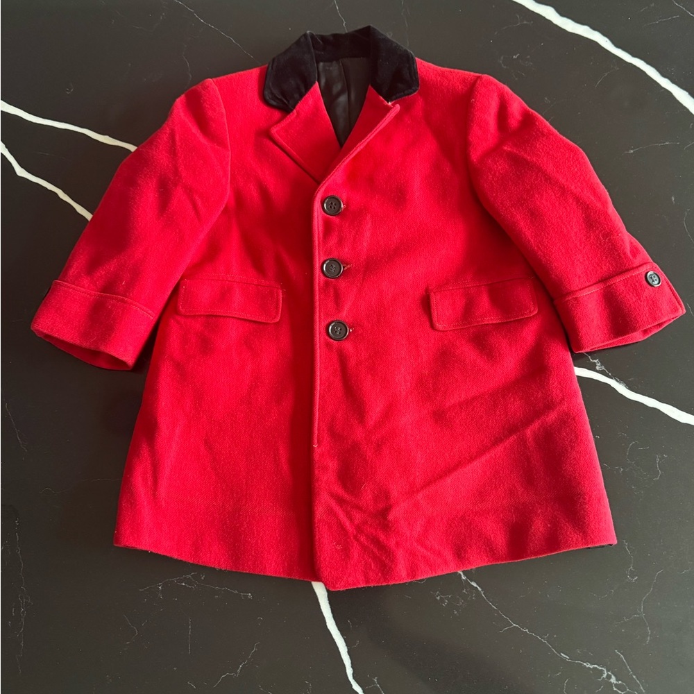 Vintage‎ Classic Red Kids Coat